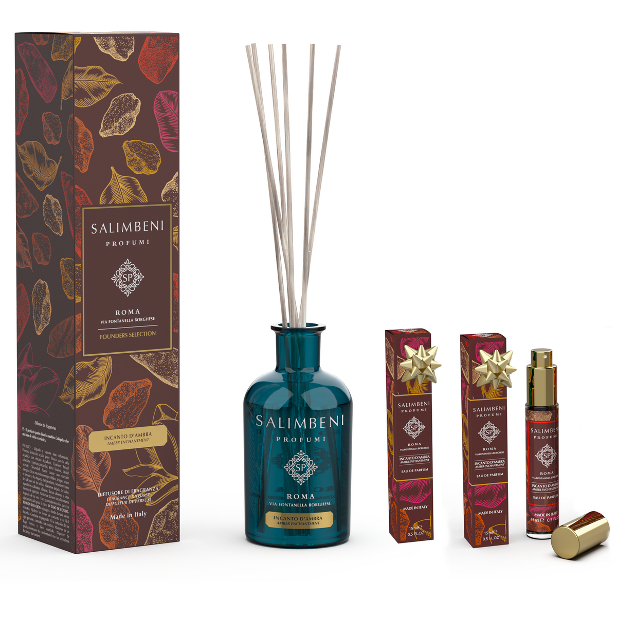 Founders Selection: Diffuseur de 250 ml de votre choix + 2 Eaux De Parfum 15ml au Format de Voyage de la même fragrance en ESSAI GRATUIT