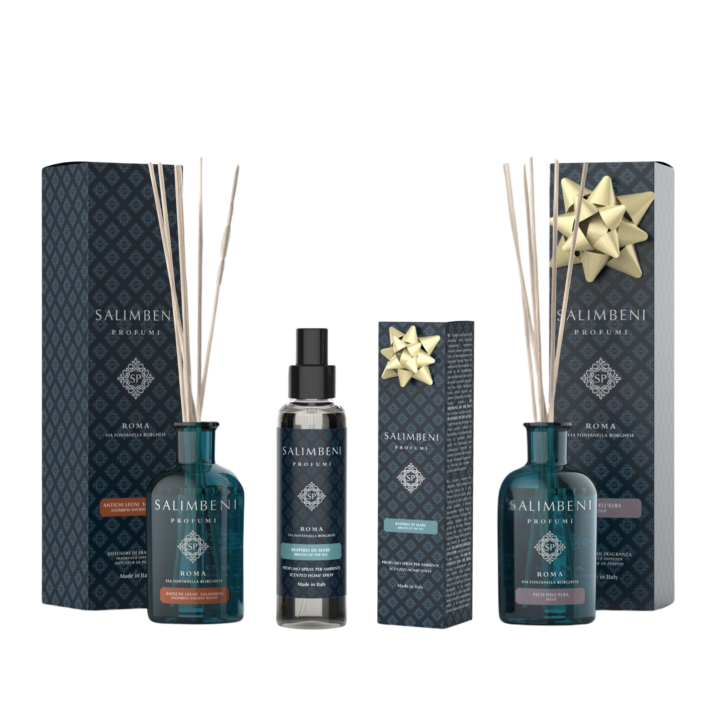 Diffuseur 100ml Bois Anciens Salimbeni + Vaporisateur d'Intérieur Brise Marine 150ml en ESSAI GRATUIT + Diffuseur 100ml Figuier de l'Elbe en ESSAI GRATUIT