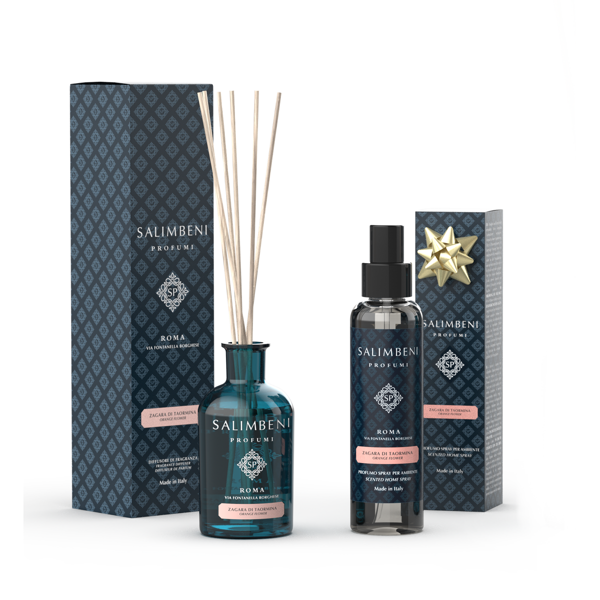 Diffuseur à Bâtonnets 250 ml (fragrance de votre choix) + Vaporisateur d'Intérieur 150 ml du même parfum en ESSAI GRATUIT