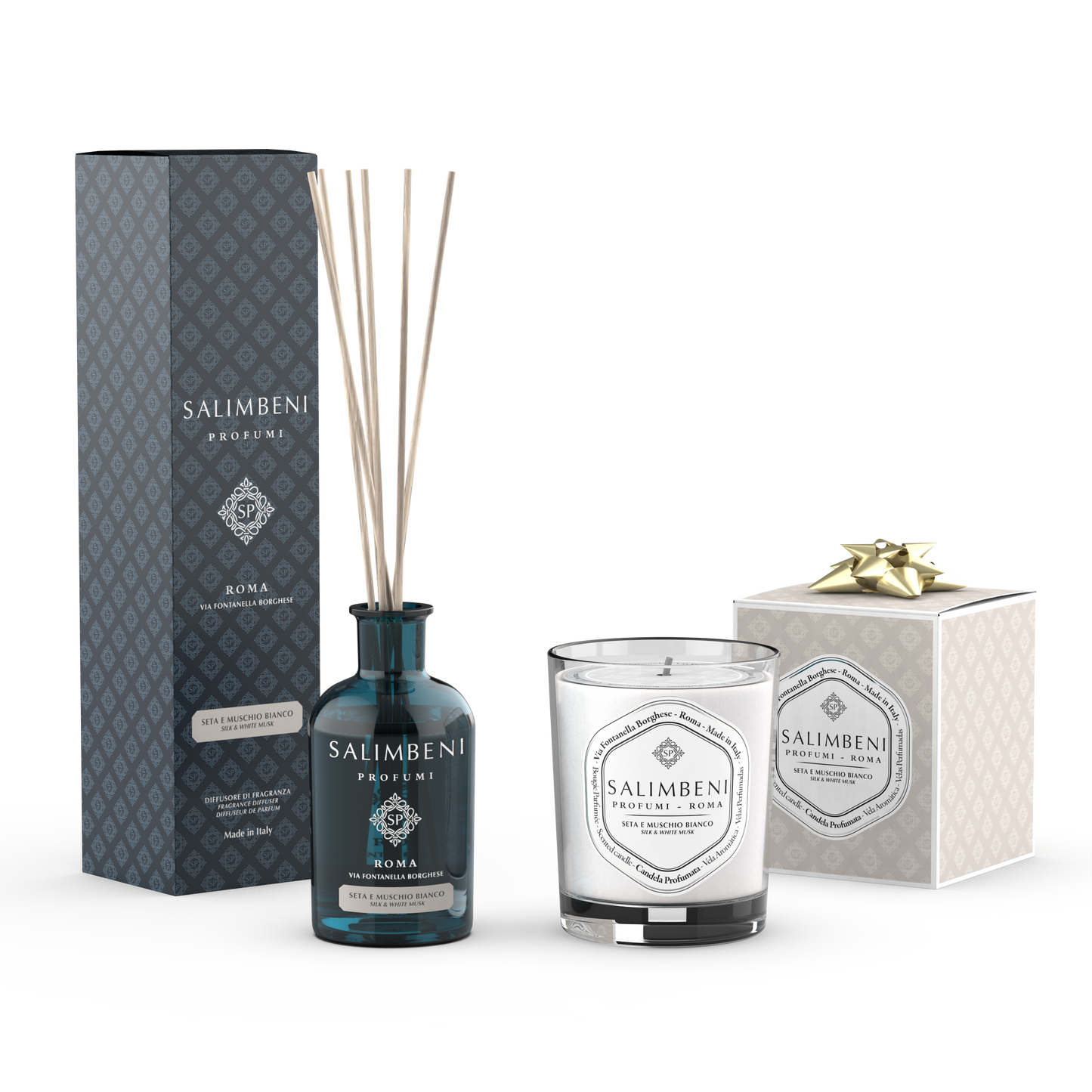 Soie et Musc Blanc 100 ml + Bougie Parfumée Soie et Musc Blanc en ESSAI GRATUIT