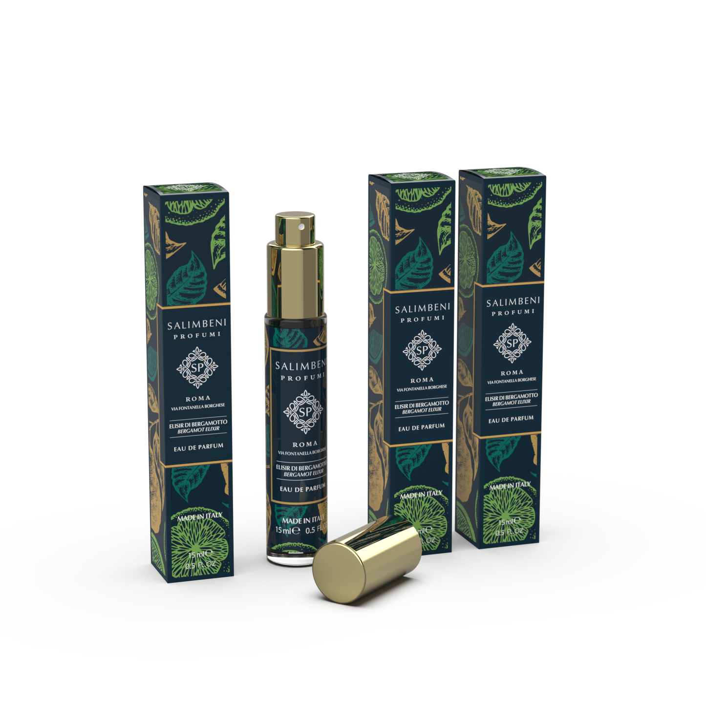 Reisparfum Set 45 ml: 3 Reisparfum - Bergamot Elixir