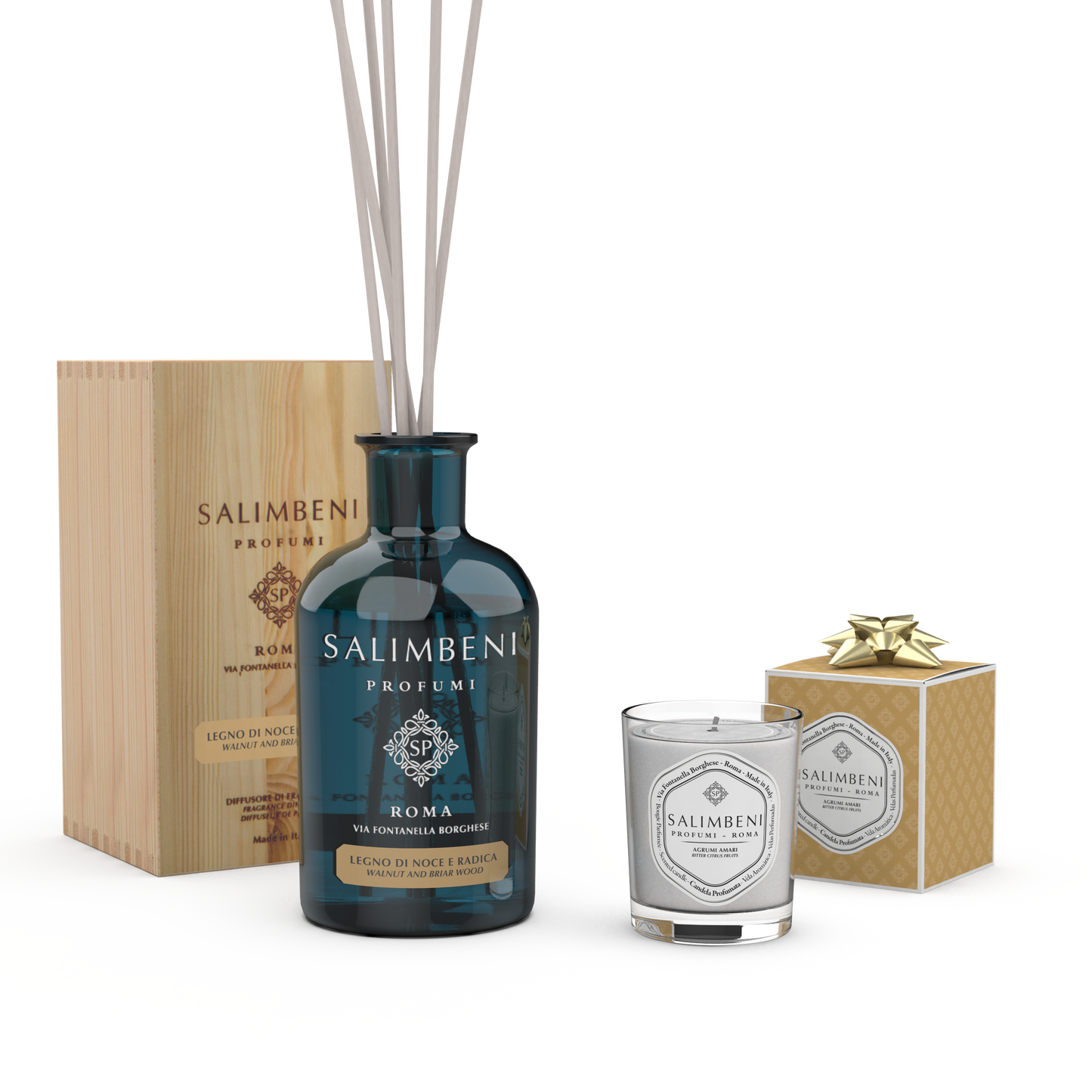 Bois de Noyer et Bruyère 1000ml + Bougie Parfumée de votre choix en ESSAI GRATUIT
