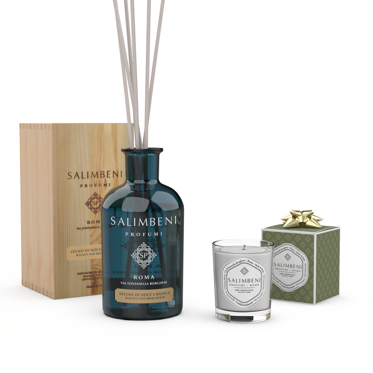 Bois de Noyer et Bruyère 1000ml + Bougie Parfumée de votre choix en ESSAI GRATUIT