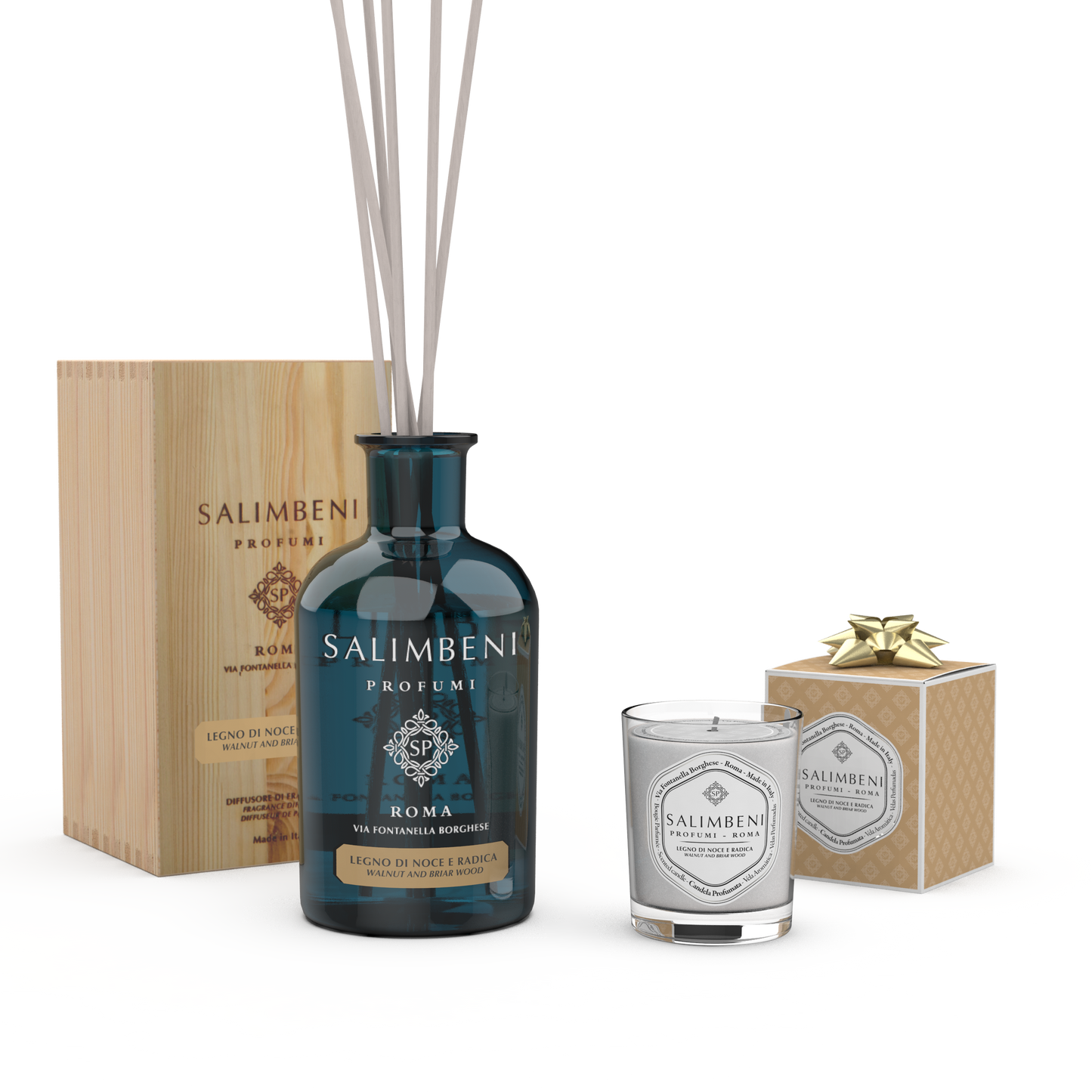 Bois de Noyer et Bruyère 1000ml + Bougie Parfumée de votre choix en ESSAI GRATUIT