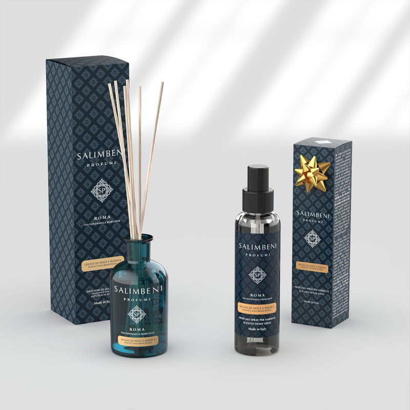 Notenhout en Bruyère 100 ml + Huisparfum Spray 150 ml - Notenhout en Bruyère