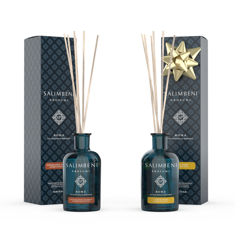 Antiek Hout 250 ml + Geurstokjes 250 ml GEUR NAAR KEUZE