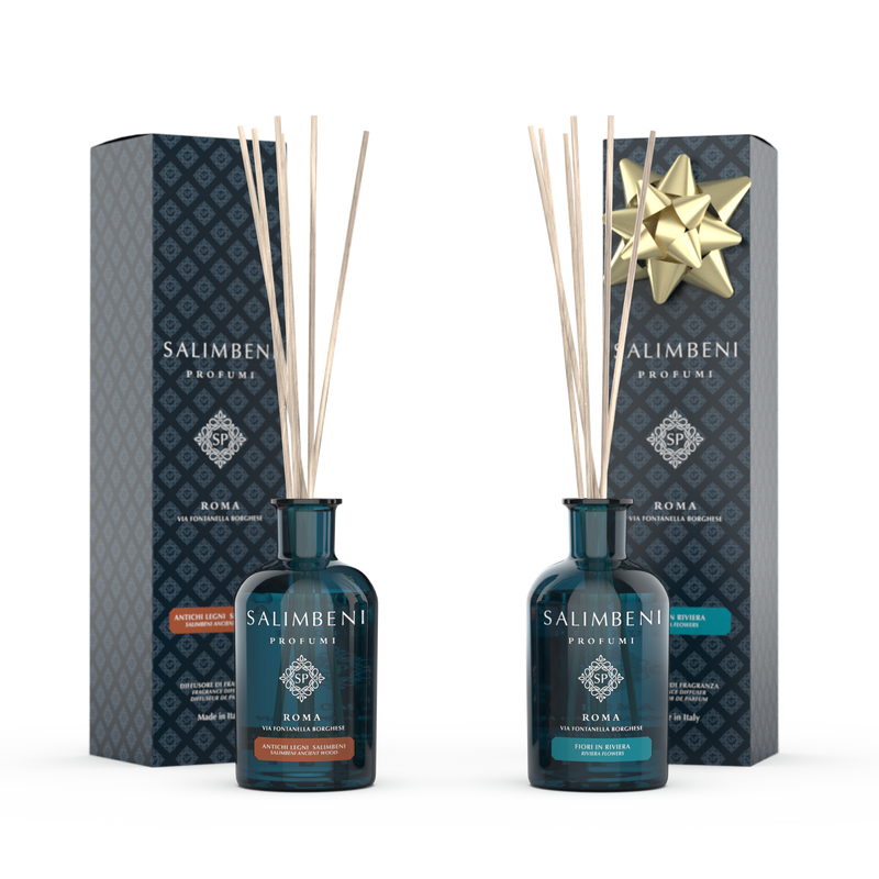 Antiek Hout 250 ml + Geurstokjes 250 ml GEUR NAAR KEUZE