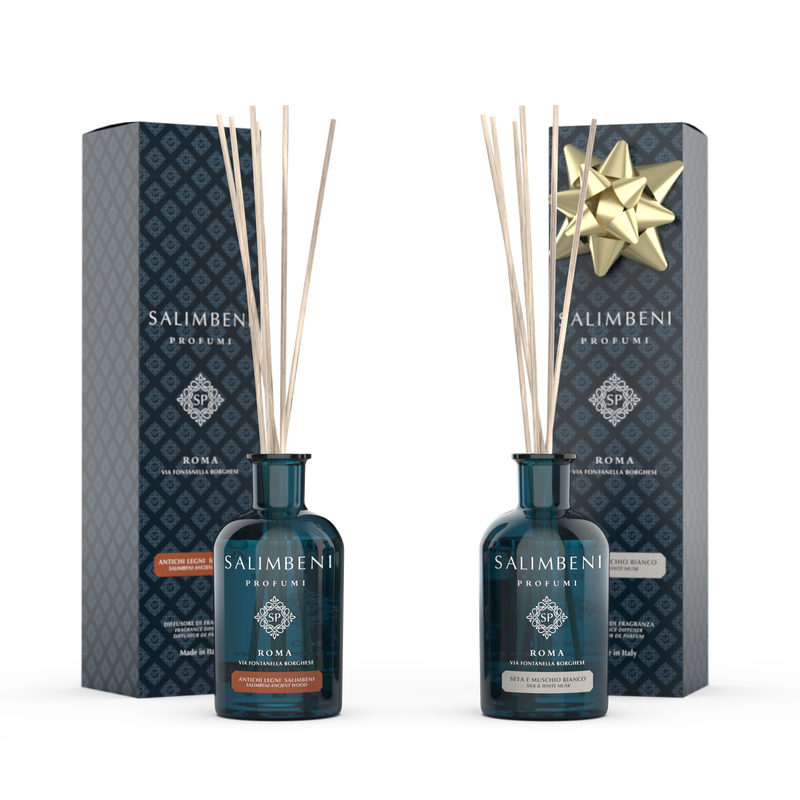 Antiek Hout 250 ml + Geurstokjes 250 ml GEUR NAAR KEUZE