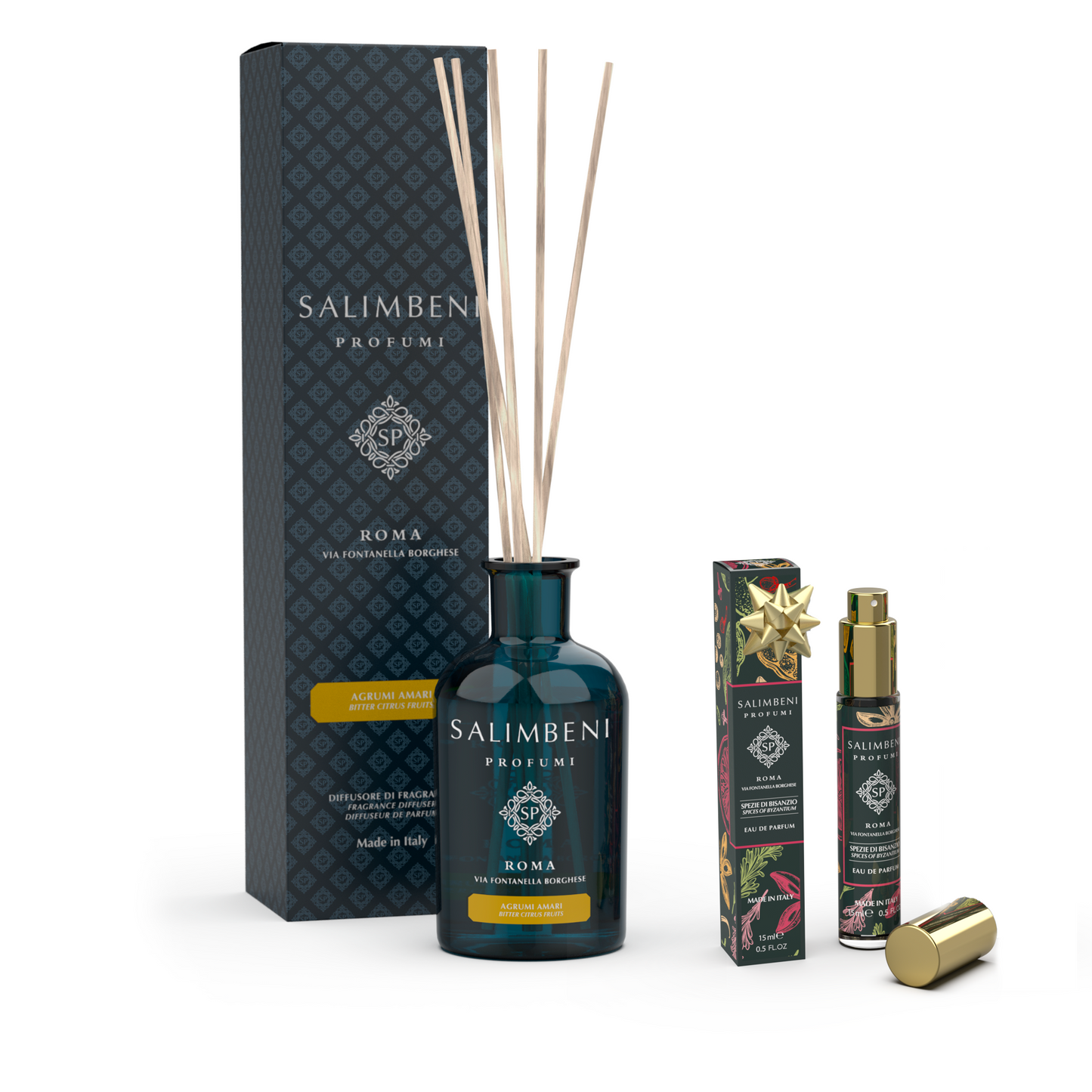Diffuseur à Bâtonnets 250 ml (Fragrance de votre choix) +  Eau de Parfum au format de voyage de 15 ml (Fragrance de votre choix) en ESSAI GRATUIT