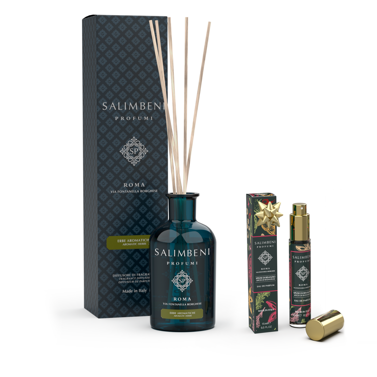 Diffuseur à Bâtonnets 250 ml (Fragrance de votre choix) +  Eau de Parfum au format de voyage de 15 ml (Fragrance de votre choix) en ESSAI GRATUIT