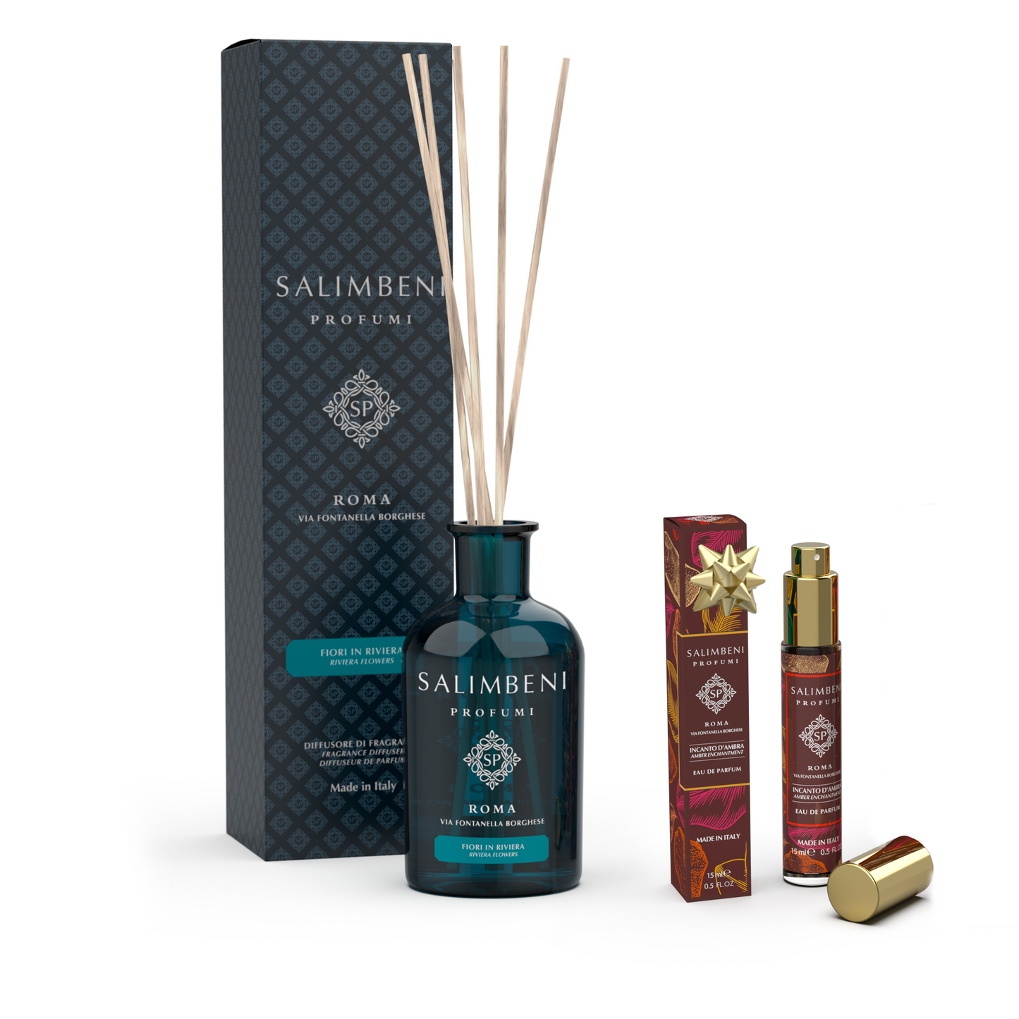 Diffuseur à Bâtonnets 250 ml (Fragrance de votre choix) +  Eau de Parfum au format de voyage de 15 ml (Fragrance de votre choix) en ESSAI GRATUIT