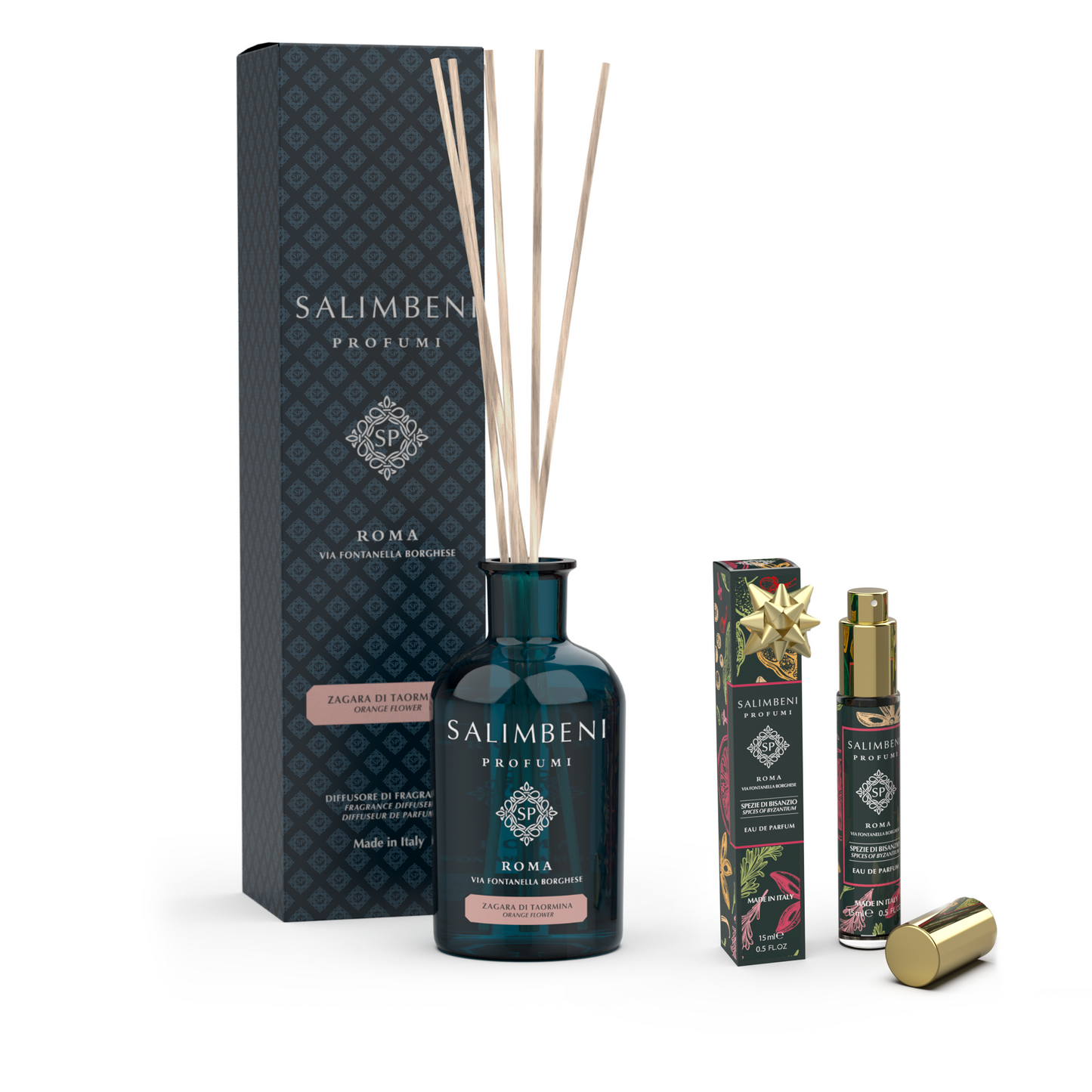 Diffuseur à Bâtonnets 250 ml (Fragrance de votre choix) +  Eau de Parfum au format de voyage de 15 ml (Fragrance de votre choix) en ESSAI GRATUIT