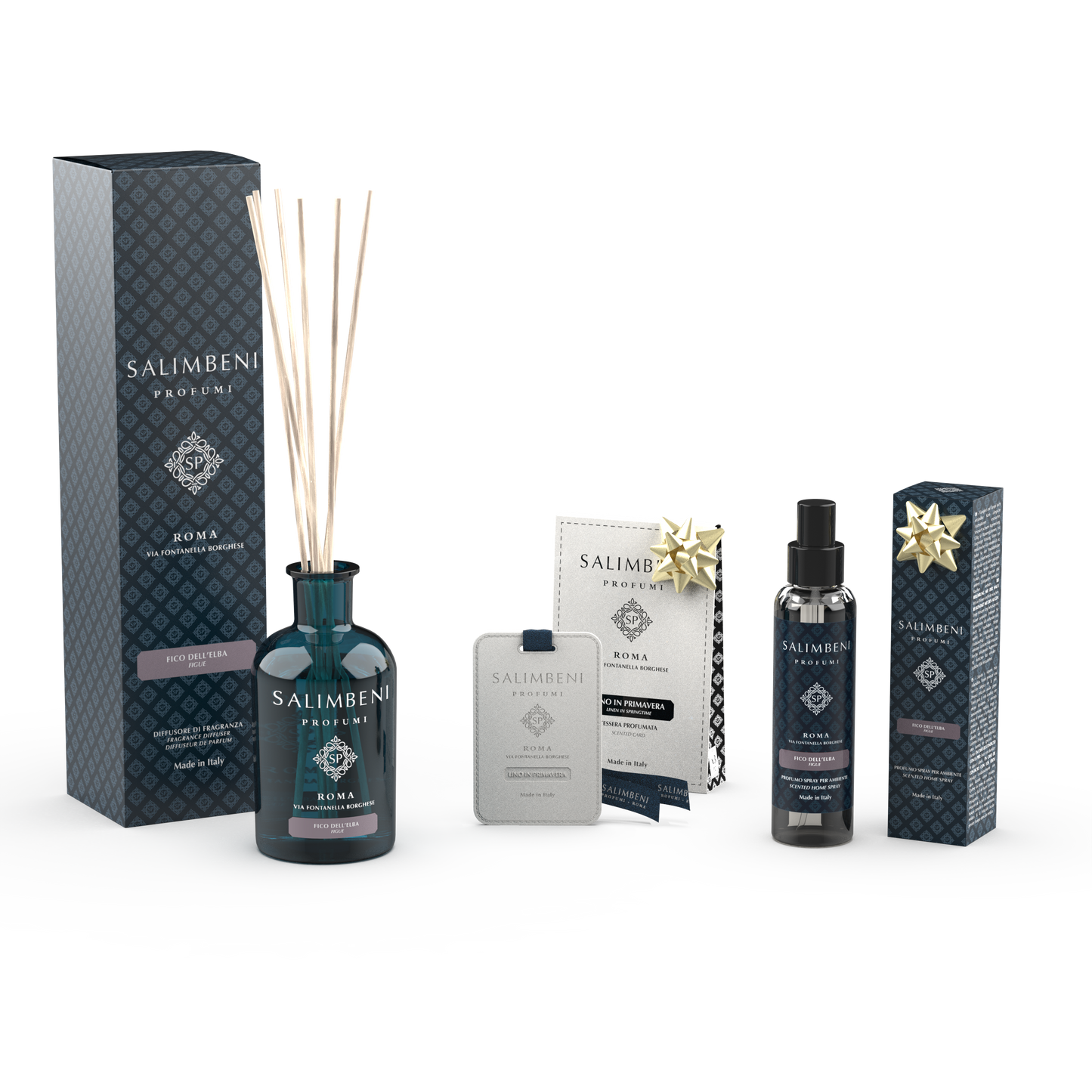 Diffuseur à Bâtonnets de 250 ml DE VOTRE CHOIX + Cartes Parfumées pour les Armoires (lot de 3) - Le Lin au Printemps en ESSAI GRATUIT + Vaporisateur d'Intérieur 150 ml du même parfum que le Diffuseur de 250 ml