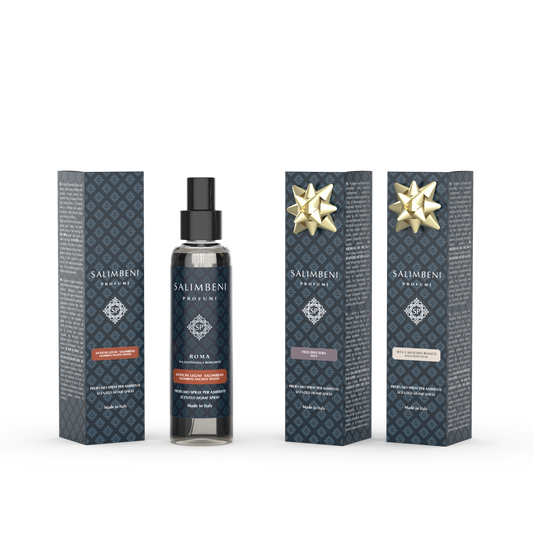 Vaporisateur d'Intérieur 150 ml Bois Anciens Salimbeni + Vaporisateur d'Intérieur 150 ml Figuier de l'Elbe en ESSAI GRATUIT + Vaporisateur d'Intérieur 150 ml Soie et Musc Blanc en ESSAI GRATUIT
