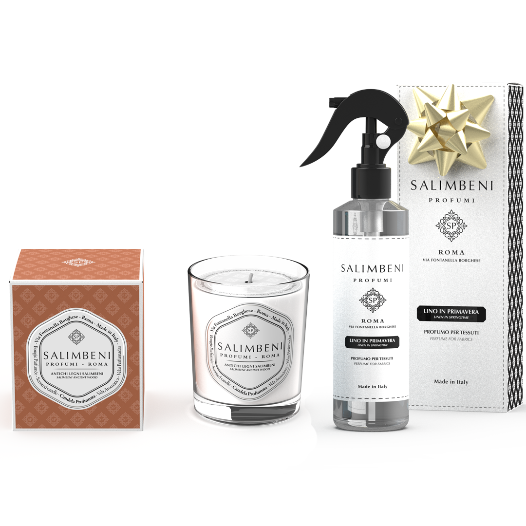 Bougie Parfumée 190gr DE VOTRE CHOIX + Parfum Textile en Spray Le Lin au Printemps en ESSAI GRATUIT
