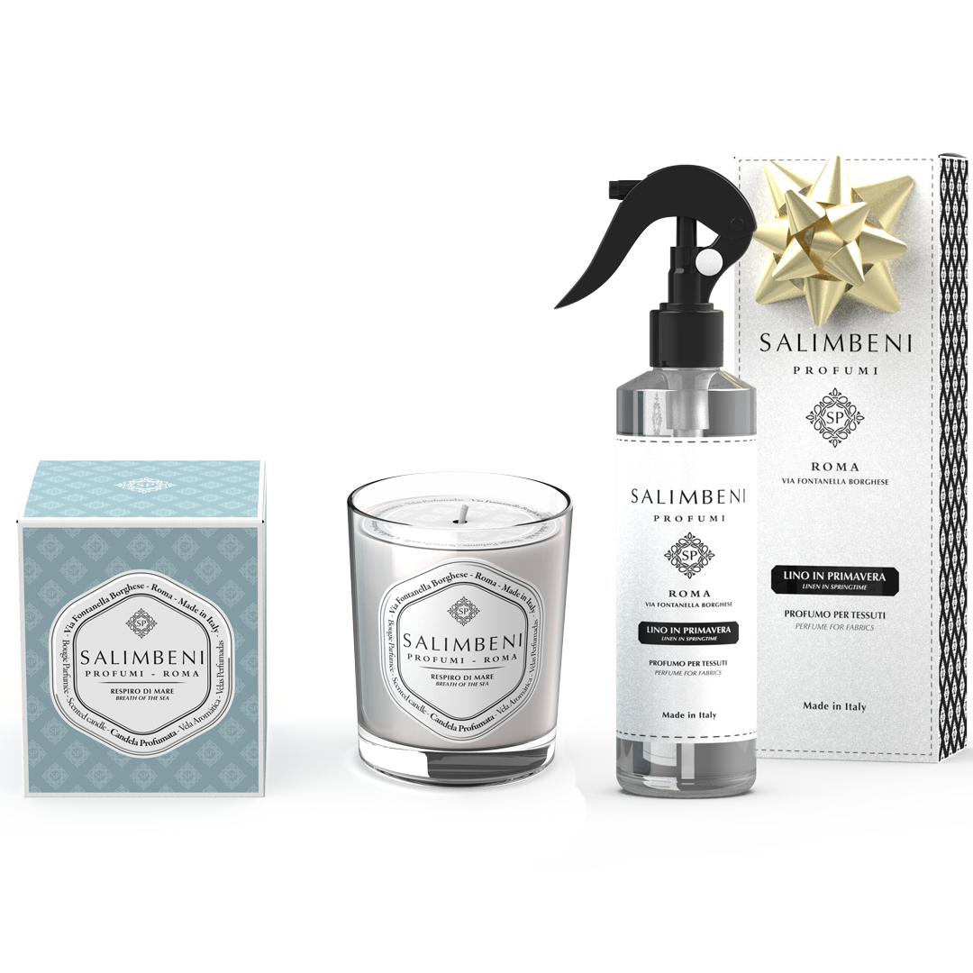 Bougie Parfumée 190gr DE VOTRE CHOIX + Parfum Textile en Spray Le Lin au Printemps en ESSAI GRATUIT