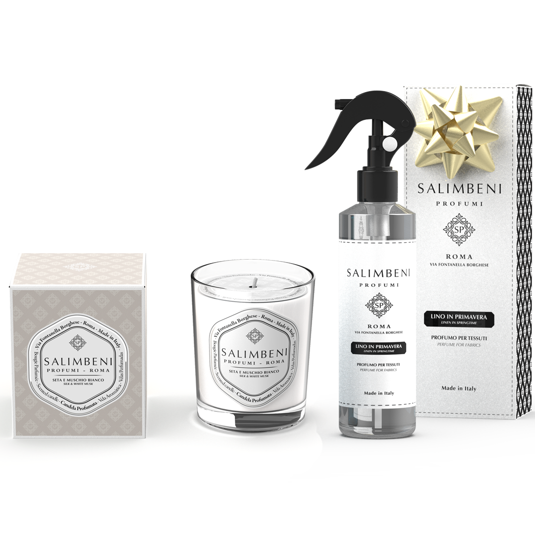 Bougie Parfumée 190gr DE VOTRE CHOIX + Parfum Textile en Spray Le Lin au Printemps en ESSAI GRATUIT
