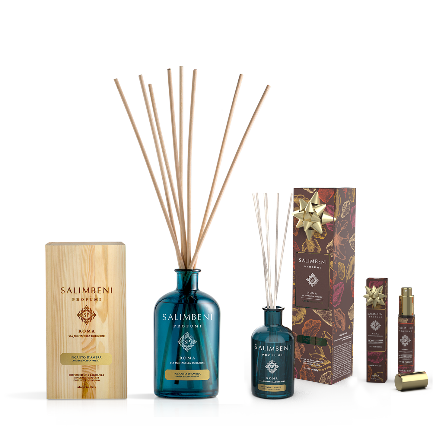 Founders Selection: 1000 ml Geurstokjes NAAR KEUZE + 250ml Geurstokjes GRAITS + 15 ml  Reis Eau de Parfum GRATIS