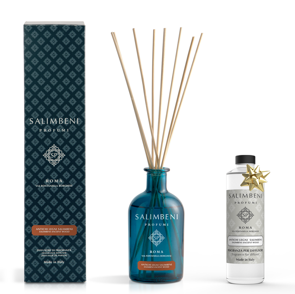 Diffuseur à Bâtonnets 250 ml DE VOTRE CHOIX + Recharge de 250ml du même parfum que le Diffuseur, en ESSAI GRATUIT