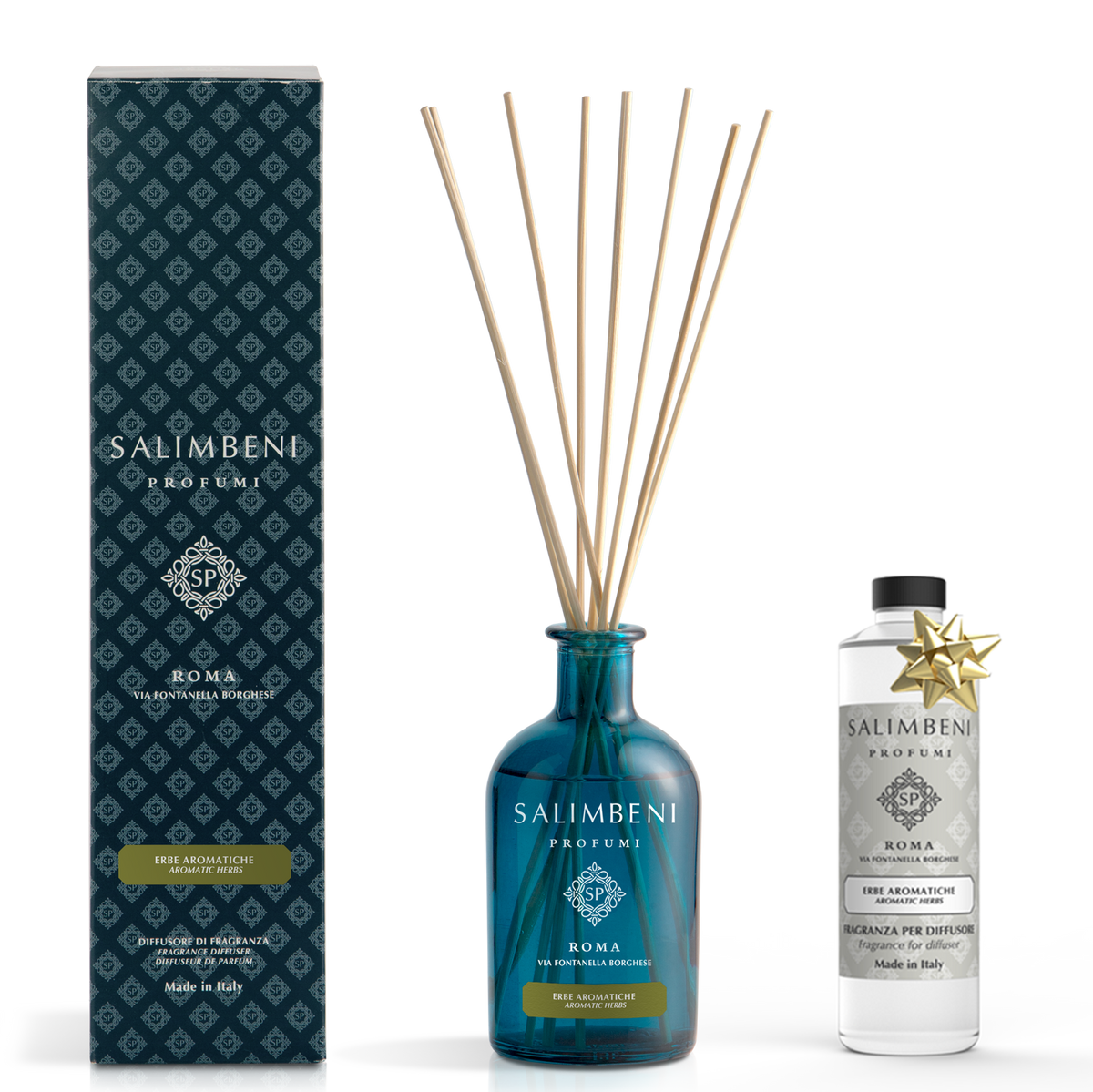 Diffuseur à Bâtonnets 250 ml DE VOTRE CHOIX + Recharge de 250ml du même parfum que le Diffuseur, en ESSAI GRATUIT