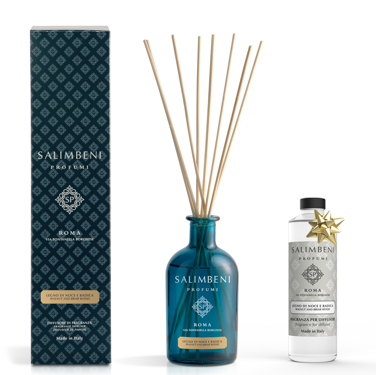 Diffuseur à Bâtonnets 250 ml DE VOTRE CHOIX + Recharge de 250ml du même parfum que le Diffuseur, en ESSAI GRATUIT