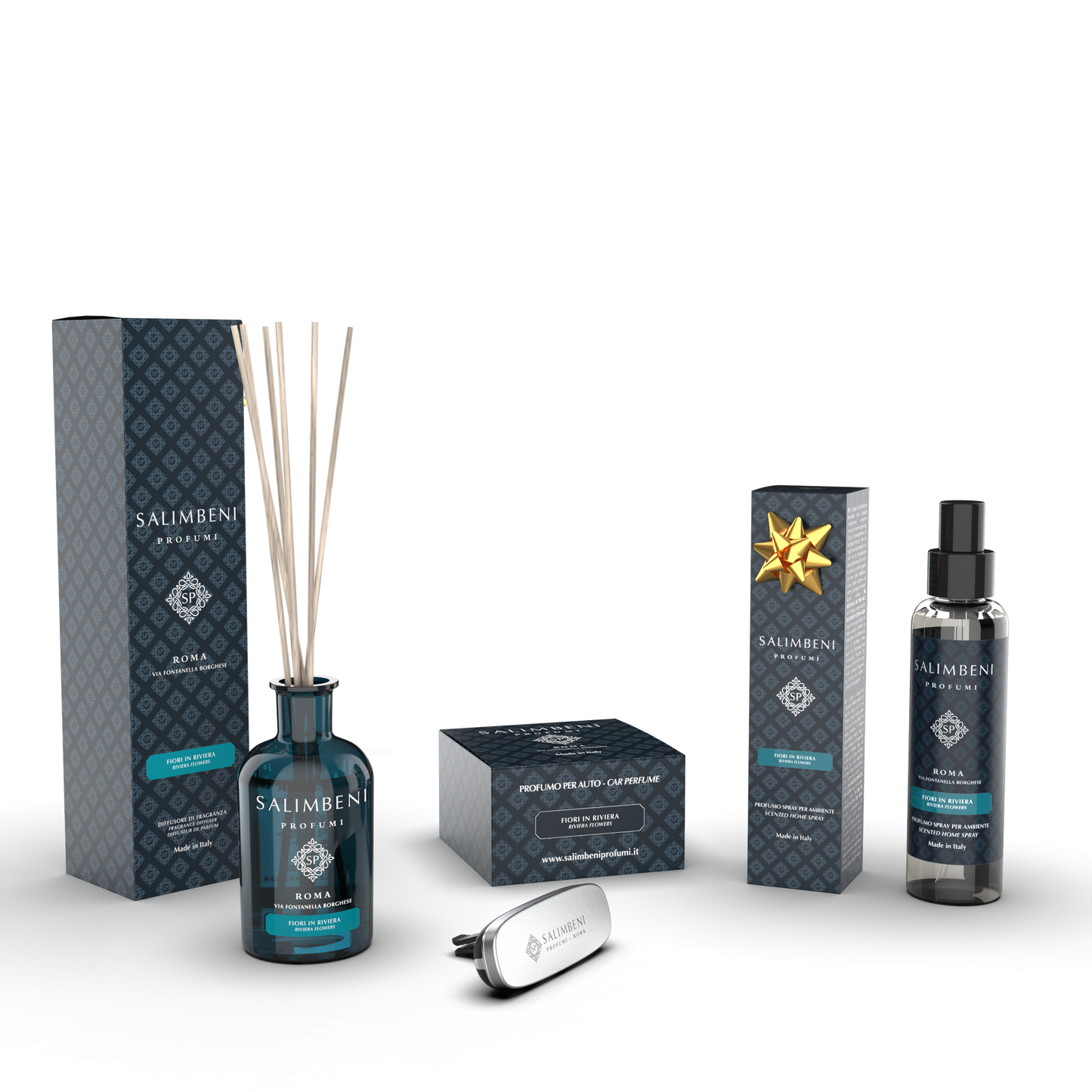 100ml Geurstokjes (GEUR NAAR KEUZE) + Autoparfum (dezelfde geur) + 150 ml Huisparfum Spray GRATIS (dezelfde geur)