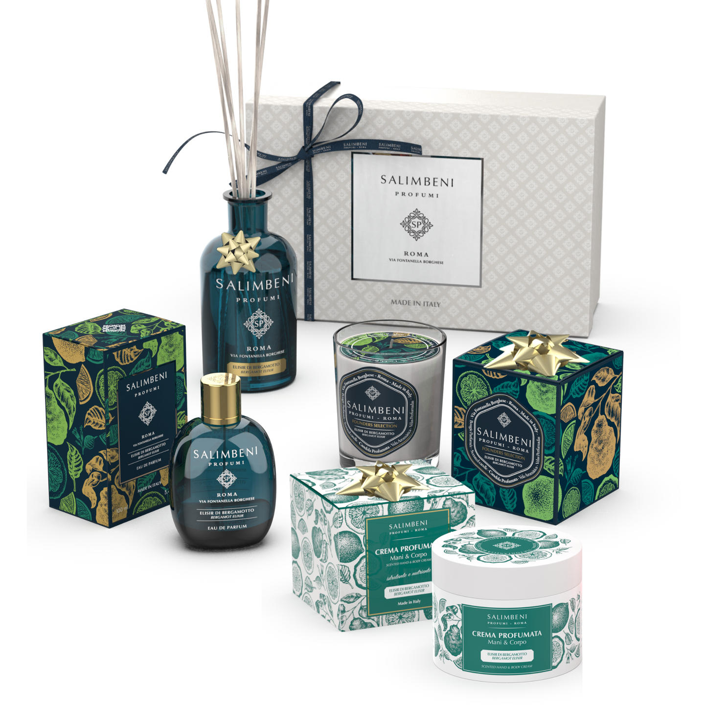 Offre d'Essai Élixir de Bergamote: Eau de Parfum 100 ml + Diffuseur à Bâtonnets 250ml en ESSAI GRATUIT + Bougie Parfumées 190gr en ESSAI GRATUIT + Crème Parfumée 200ml en ESSAI GRATUIT