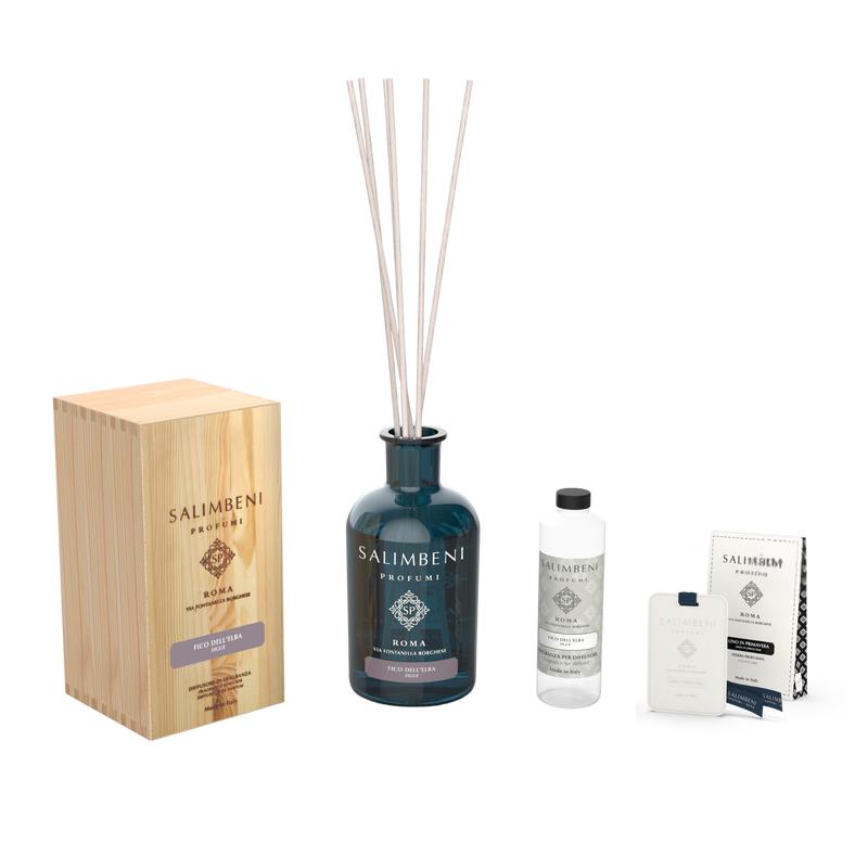 Diffuseur de 1000 ml DE VOTRE CHOIX + Recharge de 250ml du même parfum que le Diffuseur + Cartes Parfumées pour les Armoires (lot de 3)