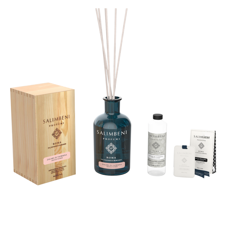 Diffuseur de 1000 ml DE VOTRE CHOIX + Recharge de 250ml du même parfum que le Diffuseur + Cartes Parfumées pour les Armoires (lot de 3)