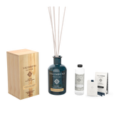 Diffuseur de 1000 ml DE VOTRE CHOIX + Recharge de 250ml du même parfum que le Diffuseur + Cartes Parfumées pour les Armoires (lot de 3)
