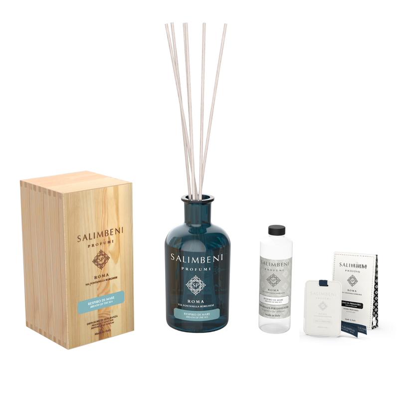 Diffuseur de 1000 ml DE VOTRE CHOIX + Recharge de 250ml du même parfum que le Diffuseur + Cartes Parfumées pour les Armoires (lot de 3)