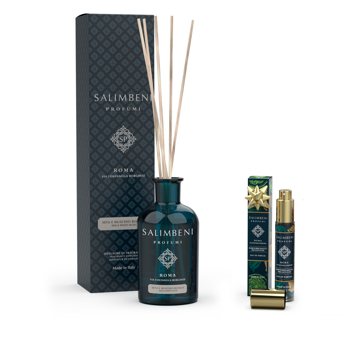 Diffuseur à Bâtonnets 250 ml (Fragrance de votre choix) +  Eau de Parfum au format de voyage de 15 ml (Fragrance de votre choix) en ESSAI GRATUIT