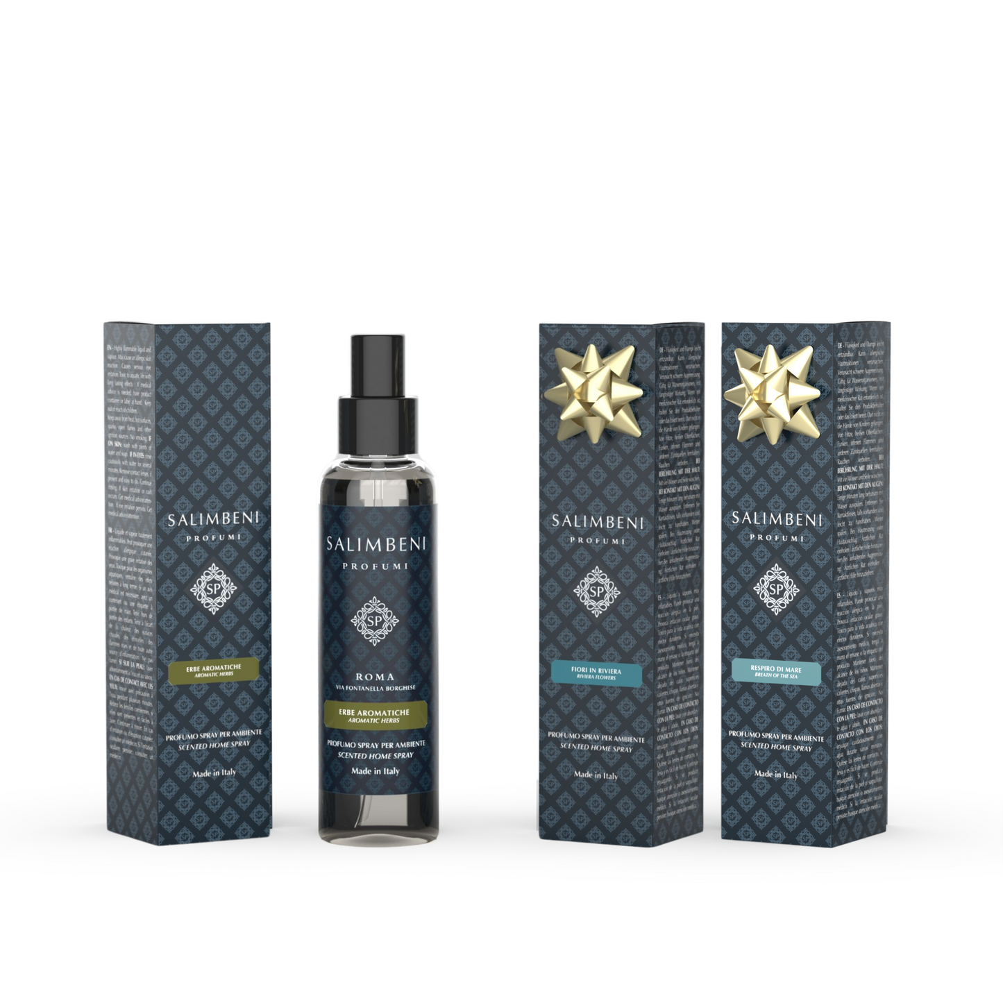 3 Huisparfum Spray 150ml (Aromatische Kruiden + Adem Van de Zee om GRATIS TE PROBEREN + Bloemenrivièra om GRATIS TE PROBEREN)