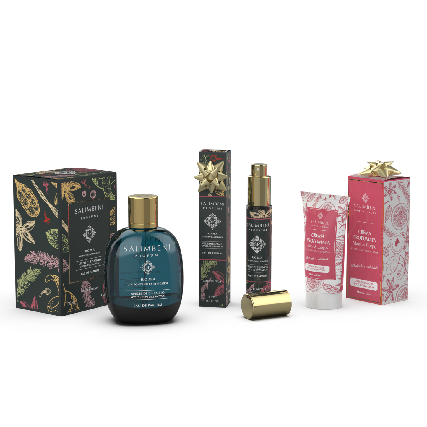 100 ml Eau de Parfum naar keuze + 15 ml Reis Eau de Parfum om gratis te proben + 50 ml Geparfumeerde Hand- en Lichaamscrème om gratis te proben