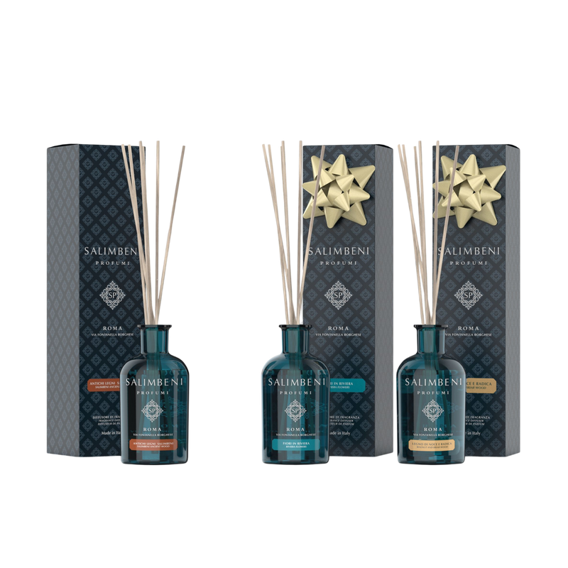 Bois Anciens Salimbeni 100 ml + Fleurs en Riviera 100 ml en ESSAI GRATUIT + Bois de Noyer et Bruyère 100 ml en ESSAI GRATUIT