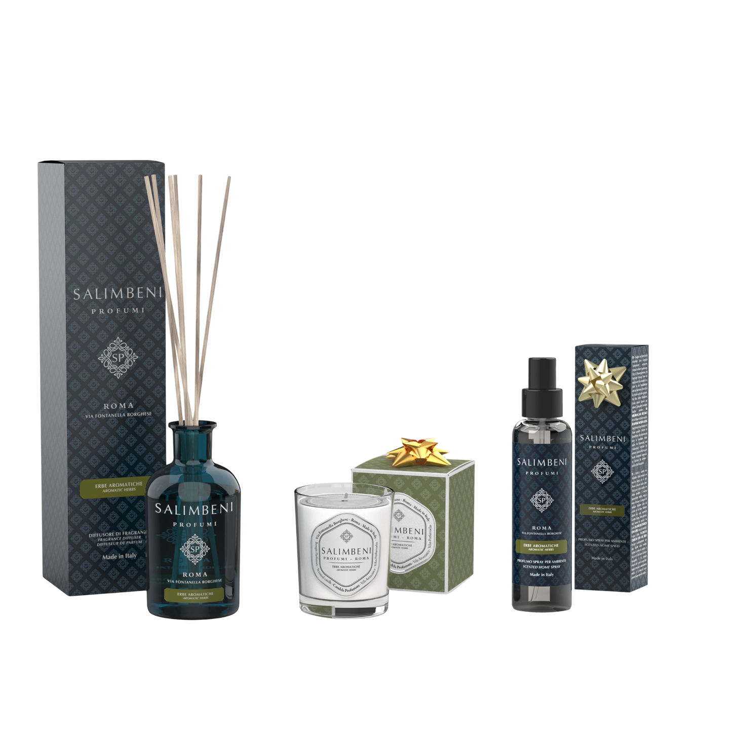 Plantes Aromatiques 250 ml + Bougie Parfumée Plantes Aromatiques en ESSAI GRATUIT + Vaporisateur d'Intérieur Plantes Aromatiques en ESSAI GRATUIT