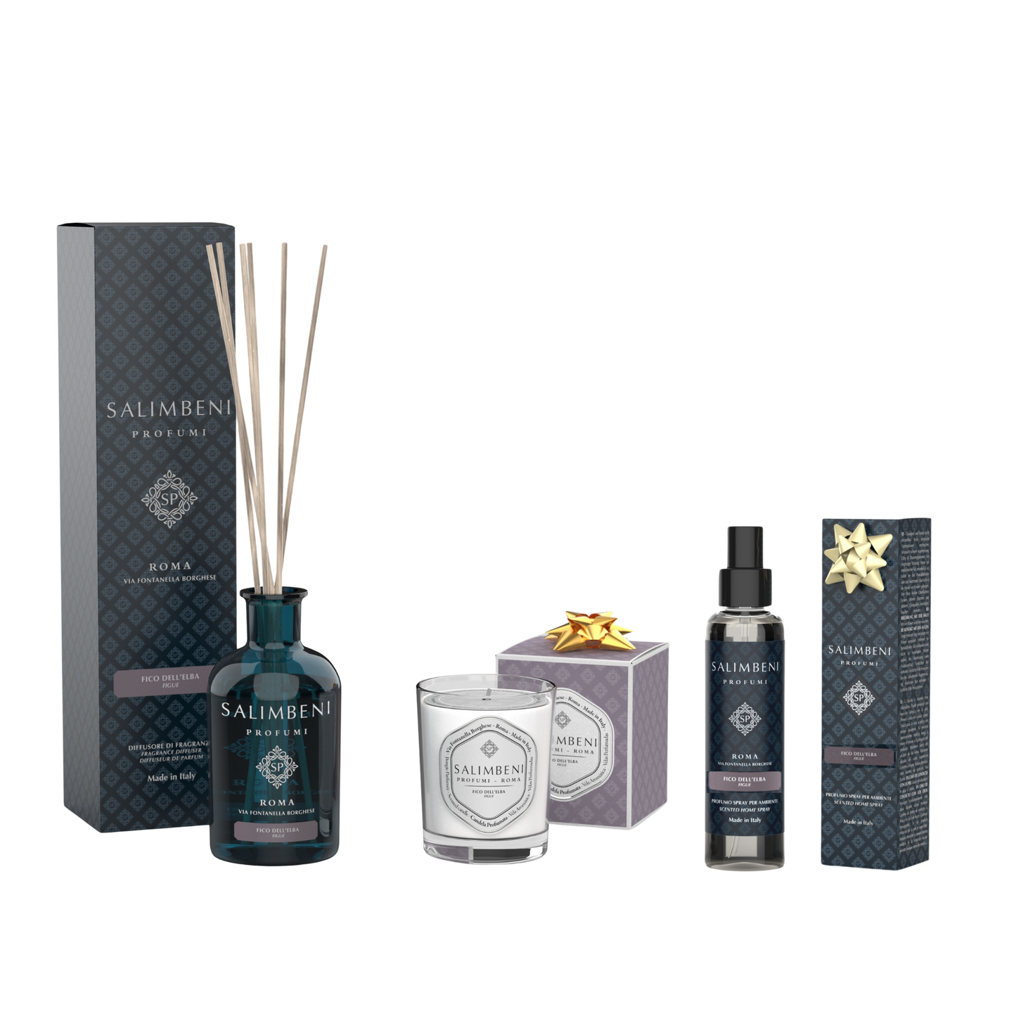 Figuier de l'Elbe 250 ml + Bougie Parfumée Figuier de l'Elbe en ESSAI GRATUIT + Vaporisateur d'Intérieur Figuier de l'Elbe en ESSAI GRATUIT