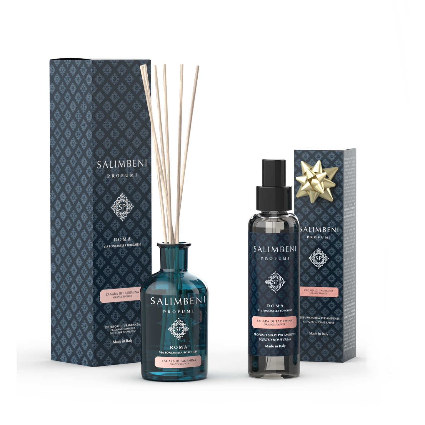 Diffuseur à Bâtonnets 250 ml (fragrance de votre choix) + Vaporisateur d'Intérieur 150 ml du même parfum en ESSAI GRATUIT
