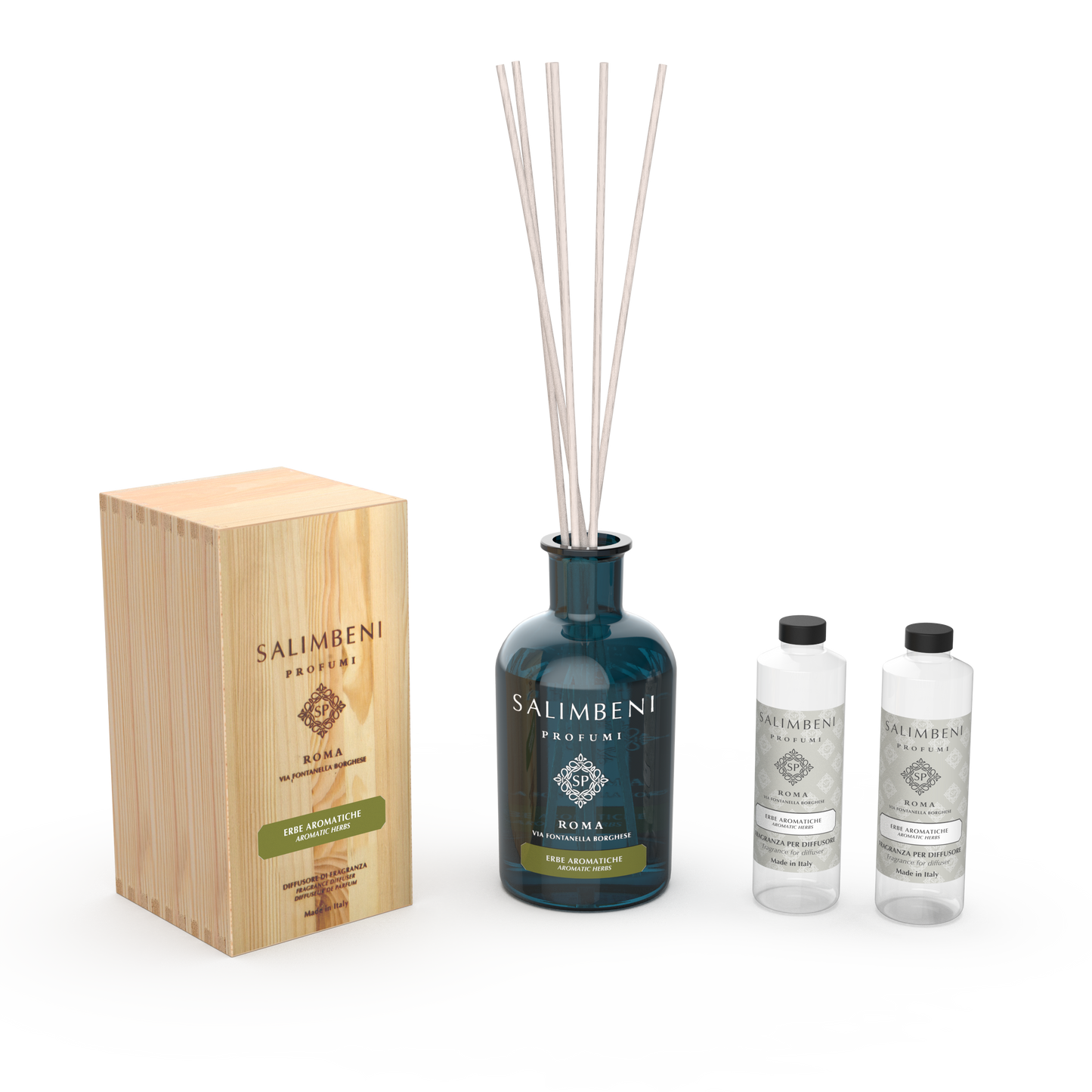 Diffuseur à Bâtonnets de 1000 ml + 2 Recharges Diffuseur à Bâtonnets (FRAGRANCE DE VOTRE CHOIX)