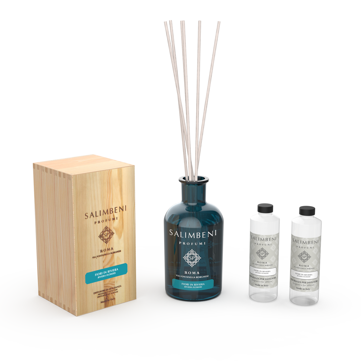 Diffuseur à Bâtonnets de 1000 ml + 2 Recharges Diffuseur à Bâtonnets (FRAGRANCE DE VOTRE CHOIX)