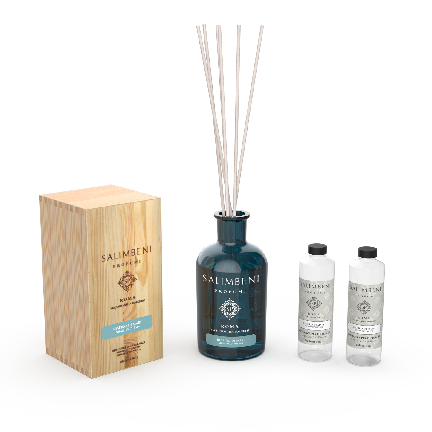 Diffuseur à Bâtonnets de 1000 ml + 2 Recharges Diffuseur à Bâtonnets (FRAGRANCE DE VOTRE CHOIX)