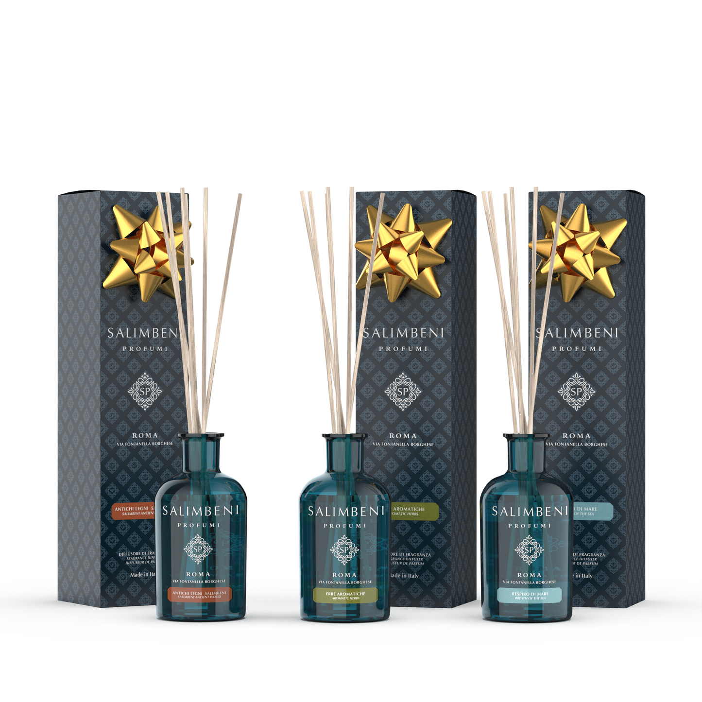 3 huisparfums 100 ml (oude bossen + aromatische planten + zeebries)