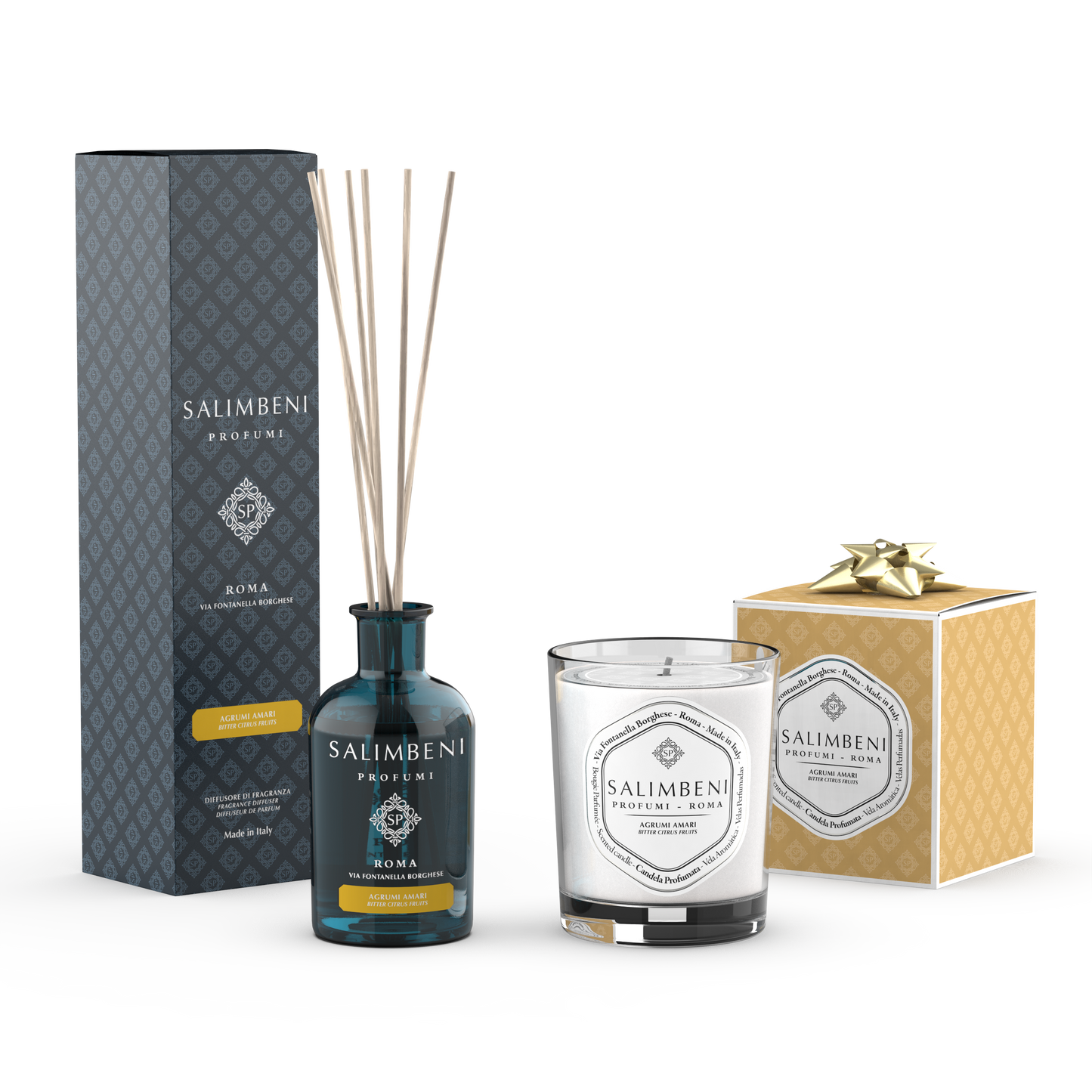 Diffuseur à Bâtonnets de 250 ml DE VOTRE CHOIX + Bougie Parfumée 190 gr du même parfum en ESSAI GRATUIT (FRAGRANCE DE VOTRE CHOIX)