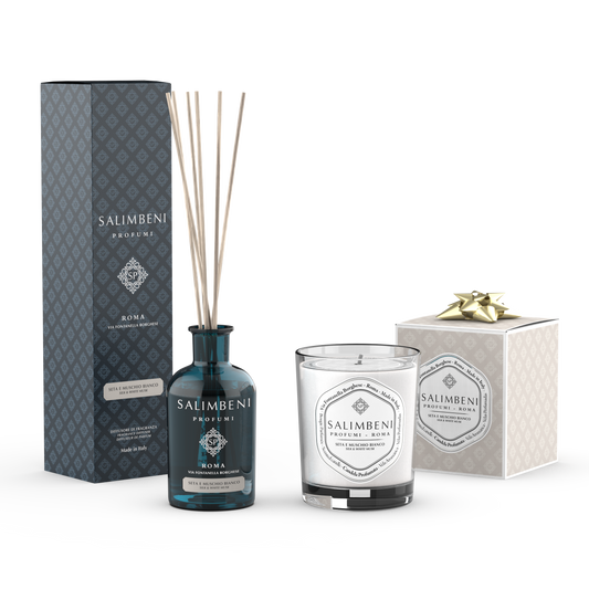 Soie et Musc Blanc 100 ml + Bougie Parfumée Soie et Musc Blanc en ESSAI GRATUIT
