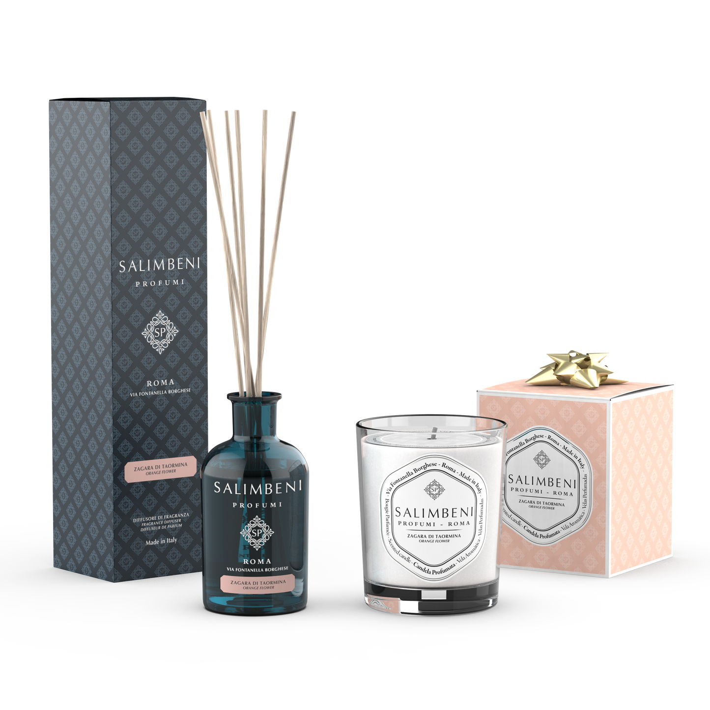 Diffuseur à Bâtonnets de 250 ml DE VOTRE CHOIX + Bougie Parfumée 190 gr du même parfum en ESSAI GRATUIT (FRAGRANCE DE VOTRE CHOIX)