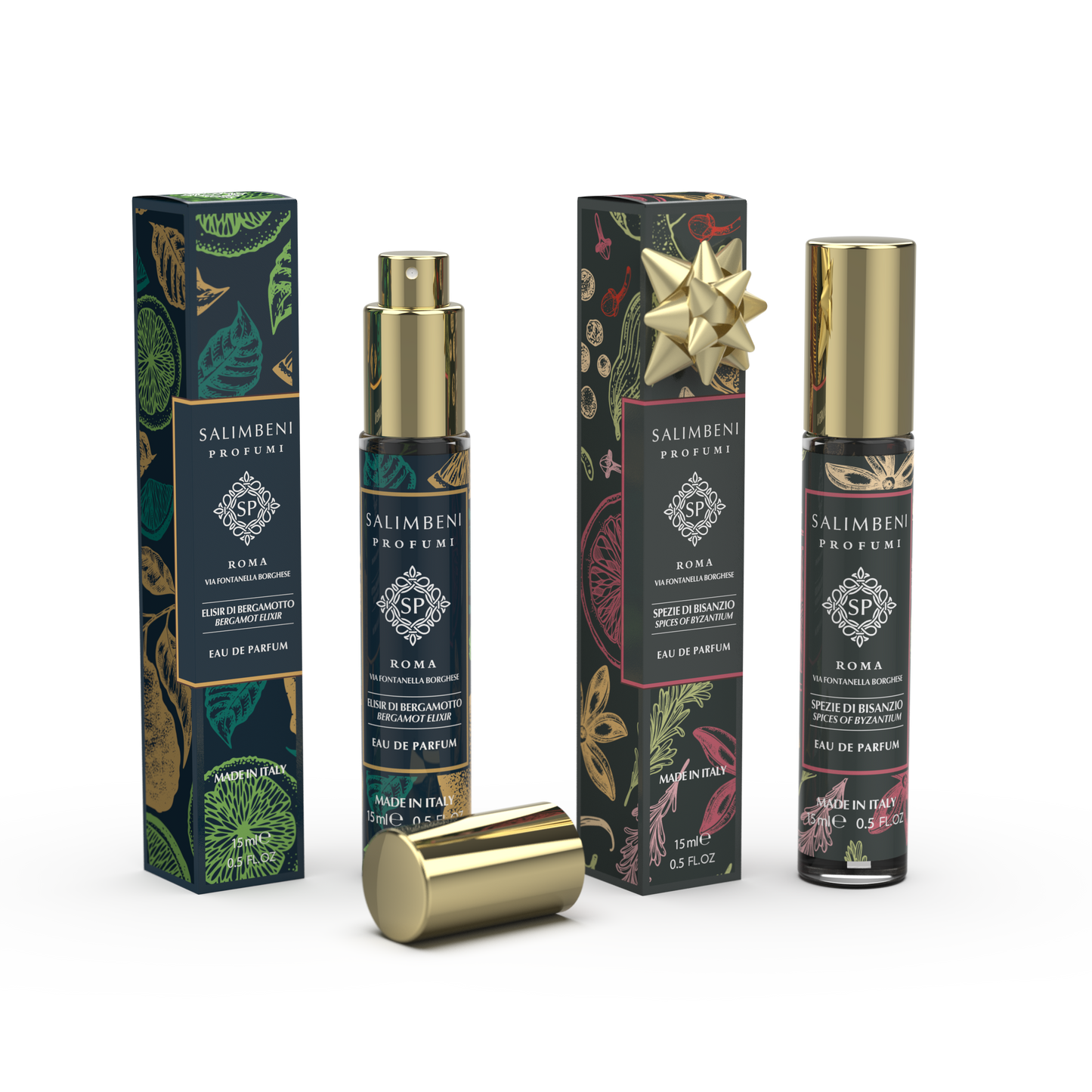 Kit de Voyage: Eau de Parfum 15 ml Élixir de Bergamote + Eau de Parfum 15 ml DE VOTRE CHOIX en ESSAI GRATUIT