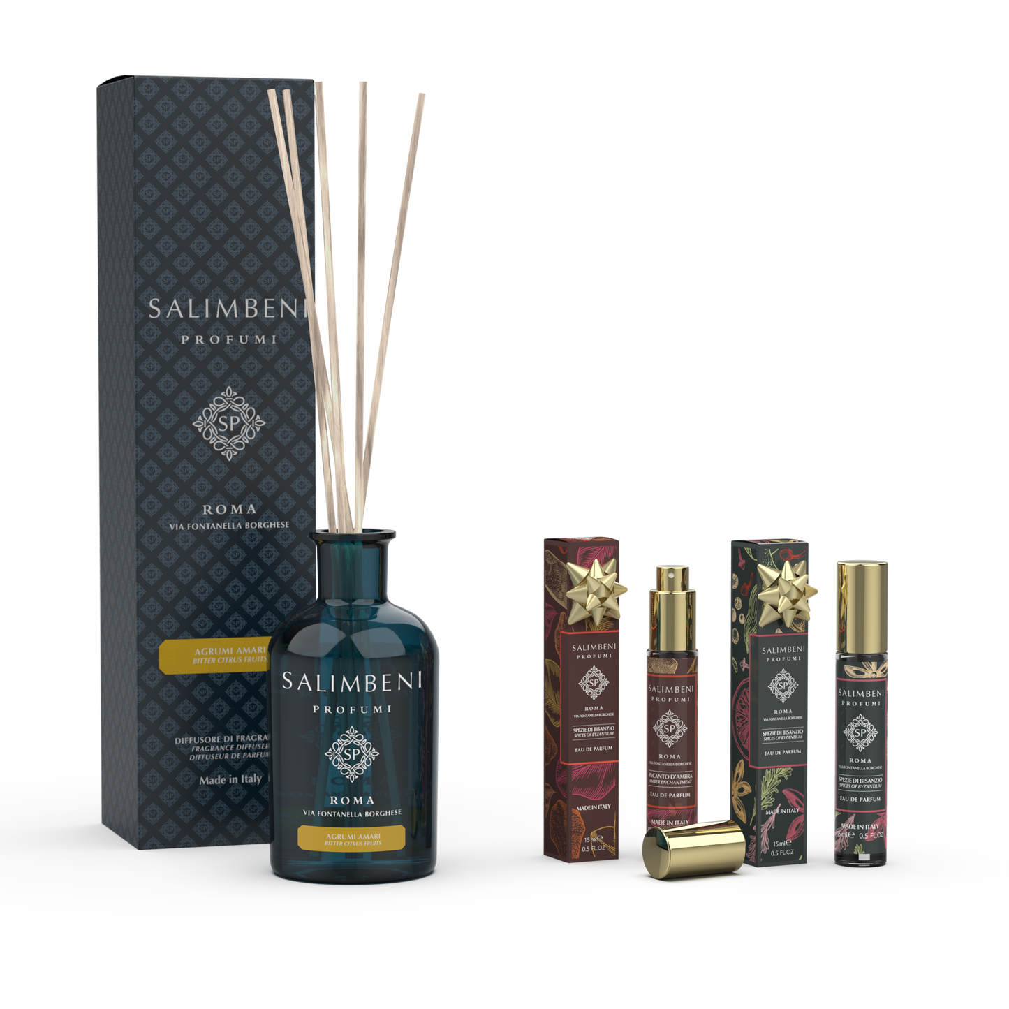 Diffuseur 250 ml DE VOTRE CHOIX + Deux Parfums Format Voyage (Magie d'Ambre + Épices  Byzantines) en Essai Gratuit