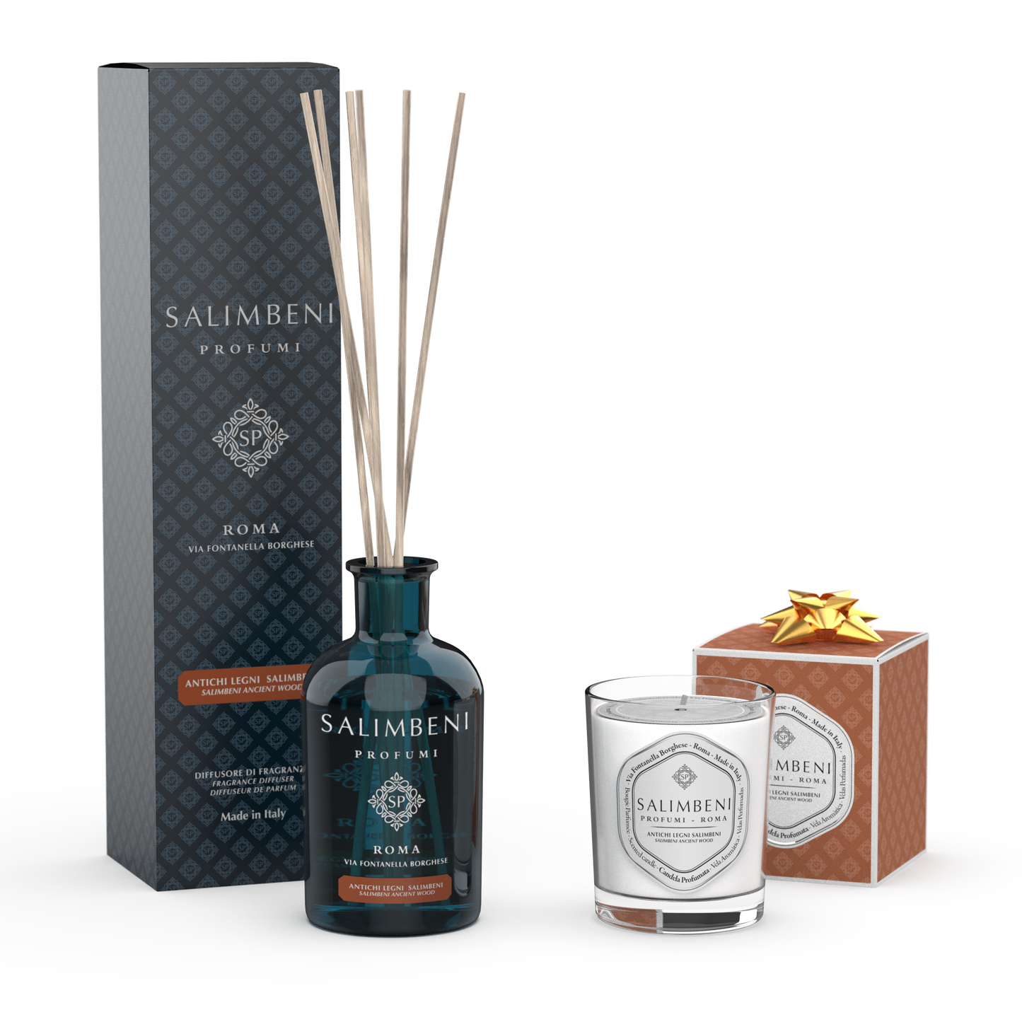 Bois Anciens Salimbeni 250 ml + Bougie Parfumée Bois Anciens Salimbeni en ESSAI GRATUIT