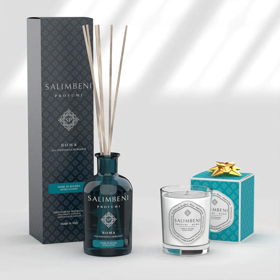 Fleurs en Riviera 250 ml + Bougie Parfumée Fleurs en Riviera en ESSAI GRATUIT