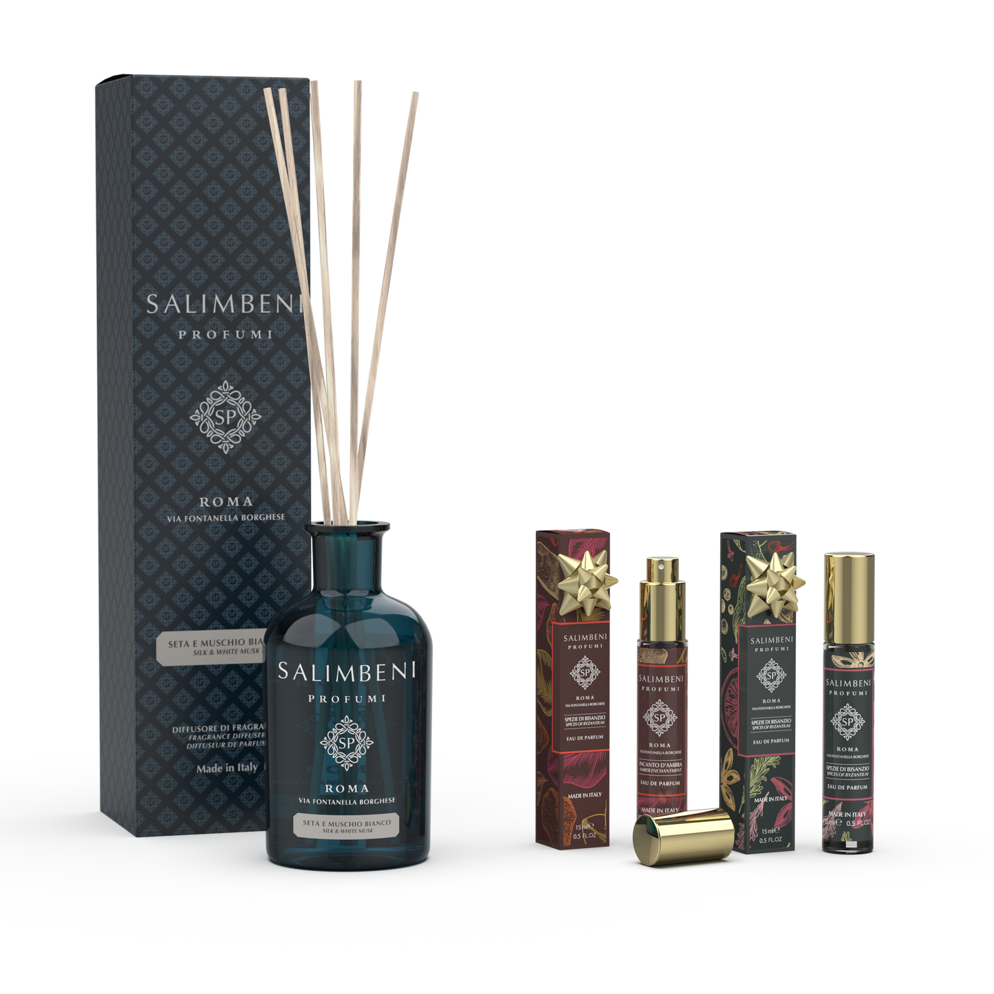 Diffuseur 250 ml DE VOTRE CHOIX + Deux Parfums Format Voyage (Magie d'Ambre + Épices  Byzantines) en Essai Gratuit